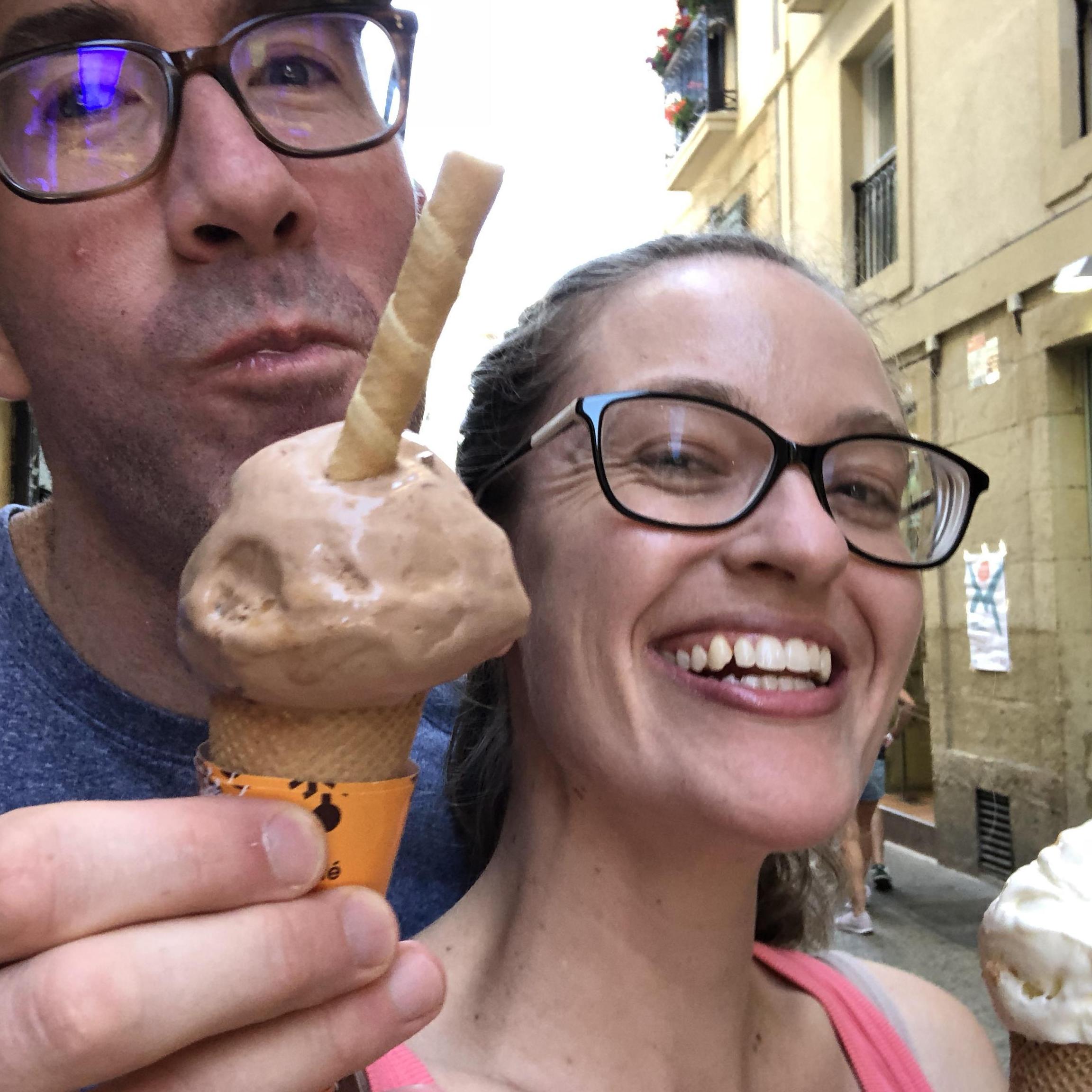 Ice Cream in San Sebastian, Spain