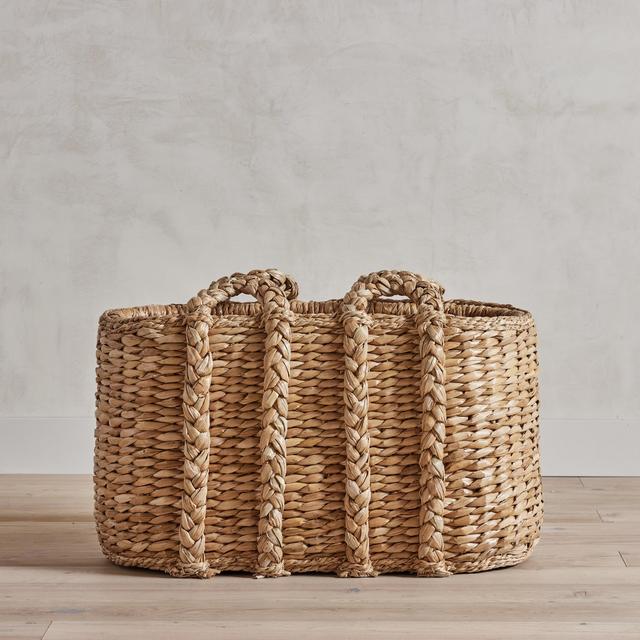 Large Oval Log Rush Basket