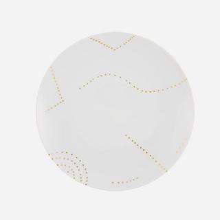 Folkifunki Dinner Plate Gold Dots
