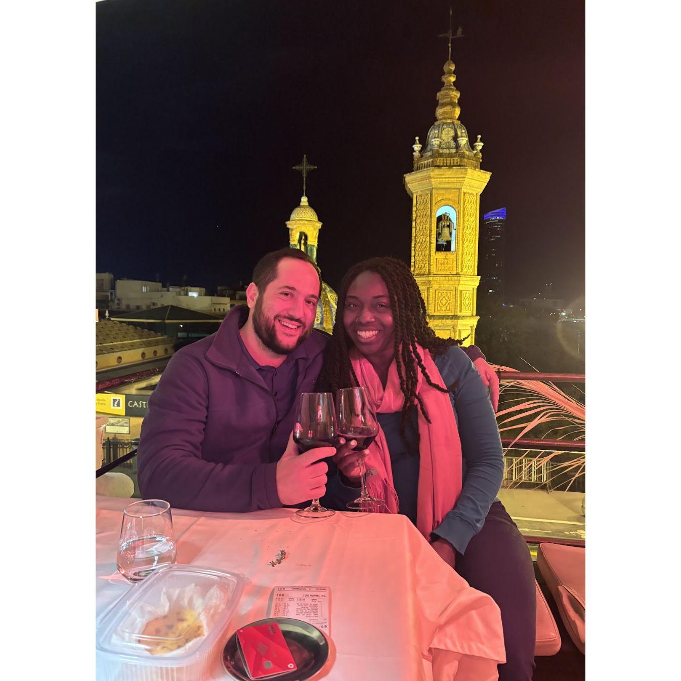 March 2024: Rooftop Dinner in Sevilla, Spain!