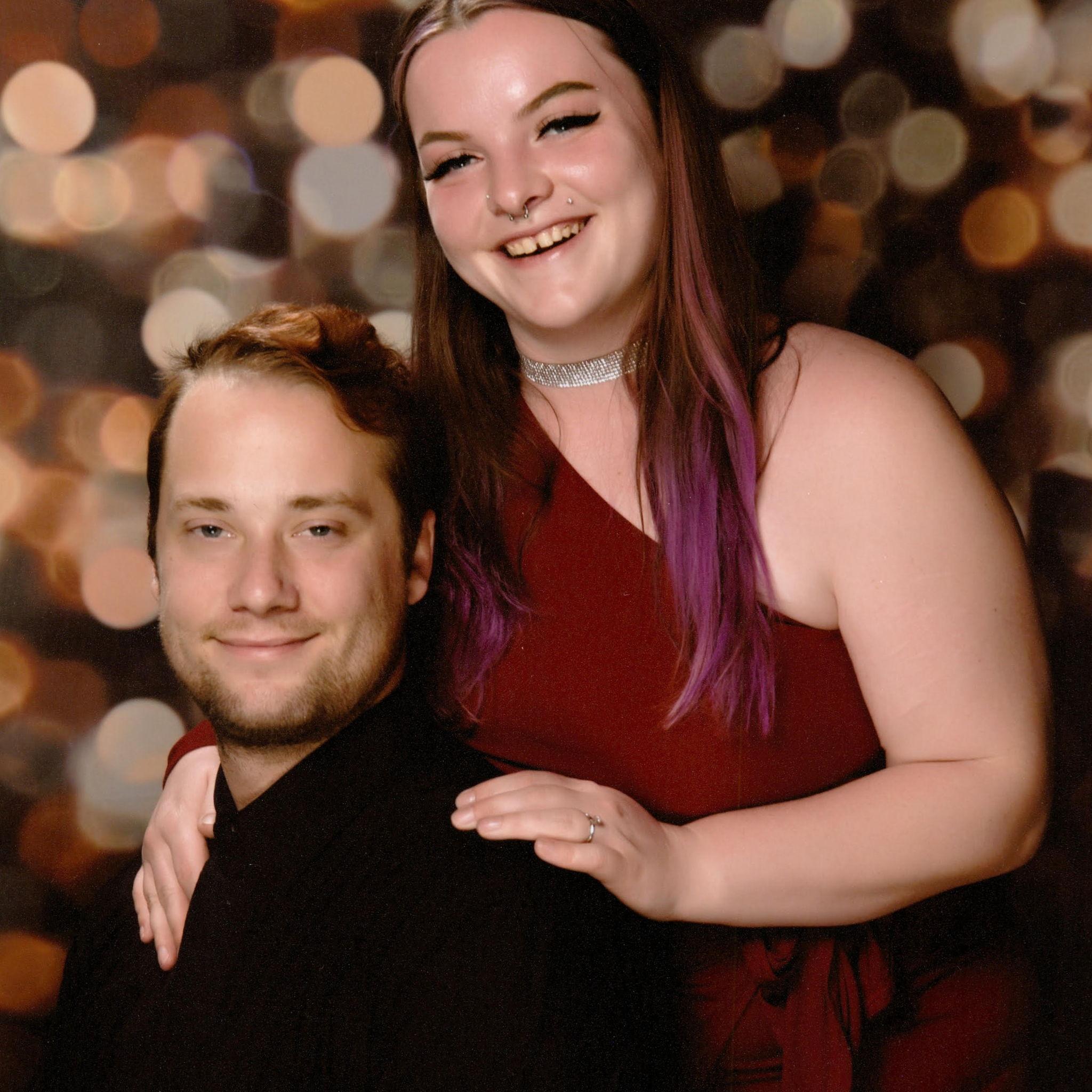 This was a couple days after we got engaged, we loved taking nice pictures on our engagement cruise!