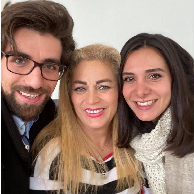 With Bassam's aunt Klodia (we love you Kaloud)