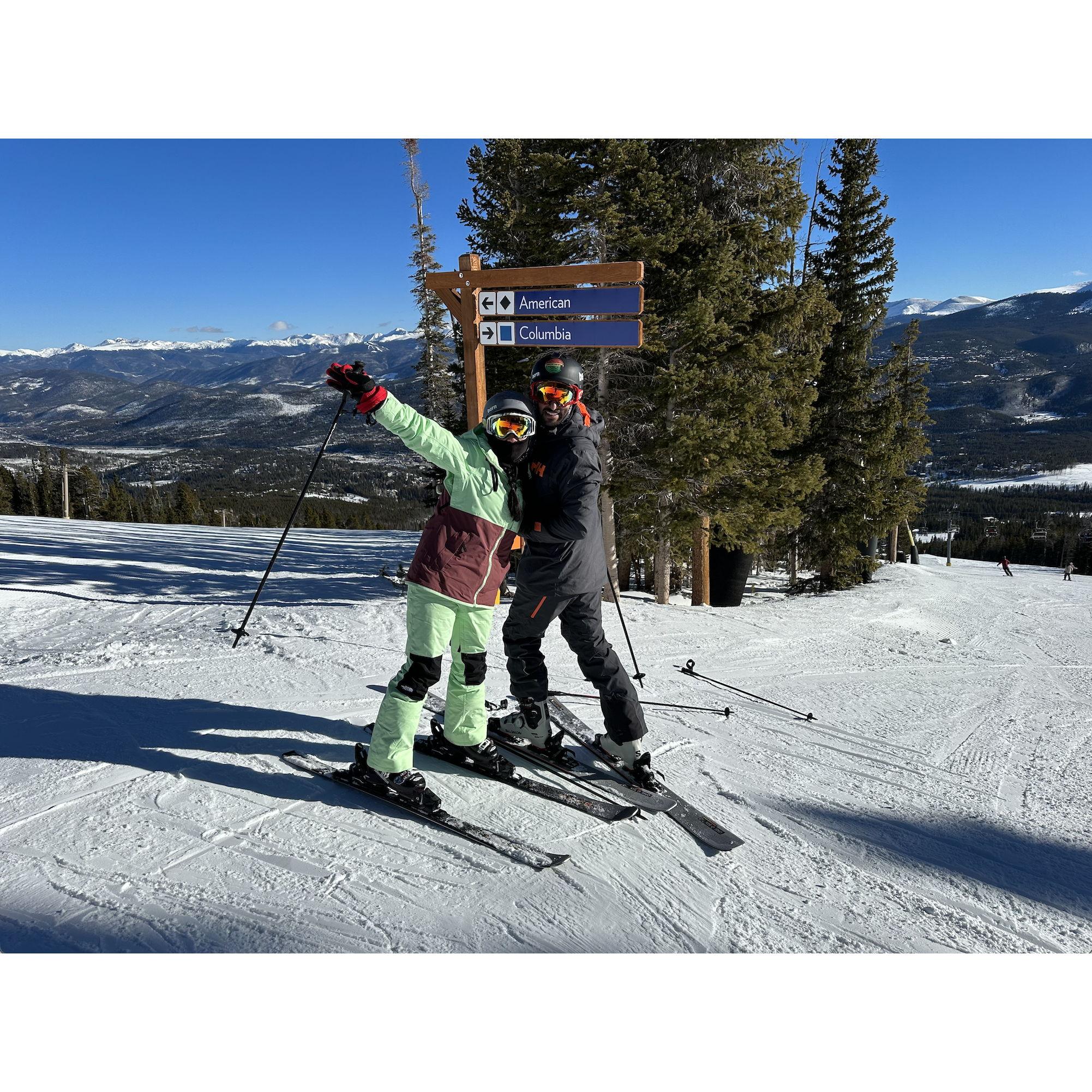 Skiing in BreckNreck