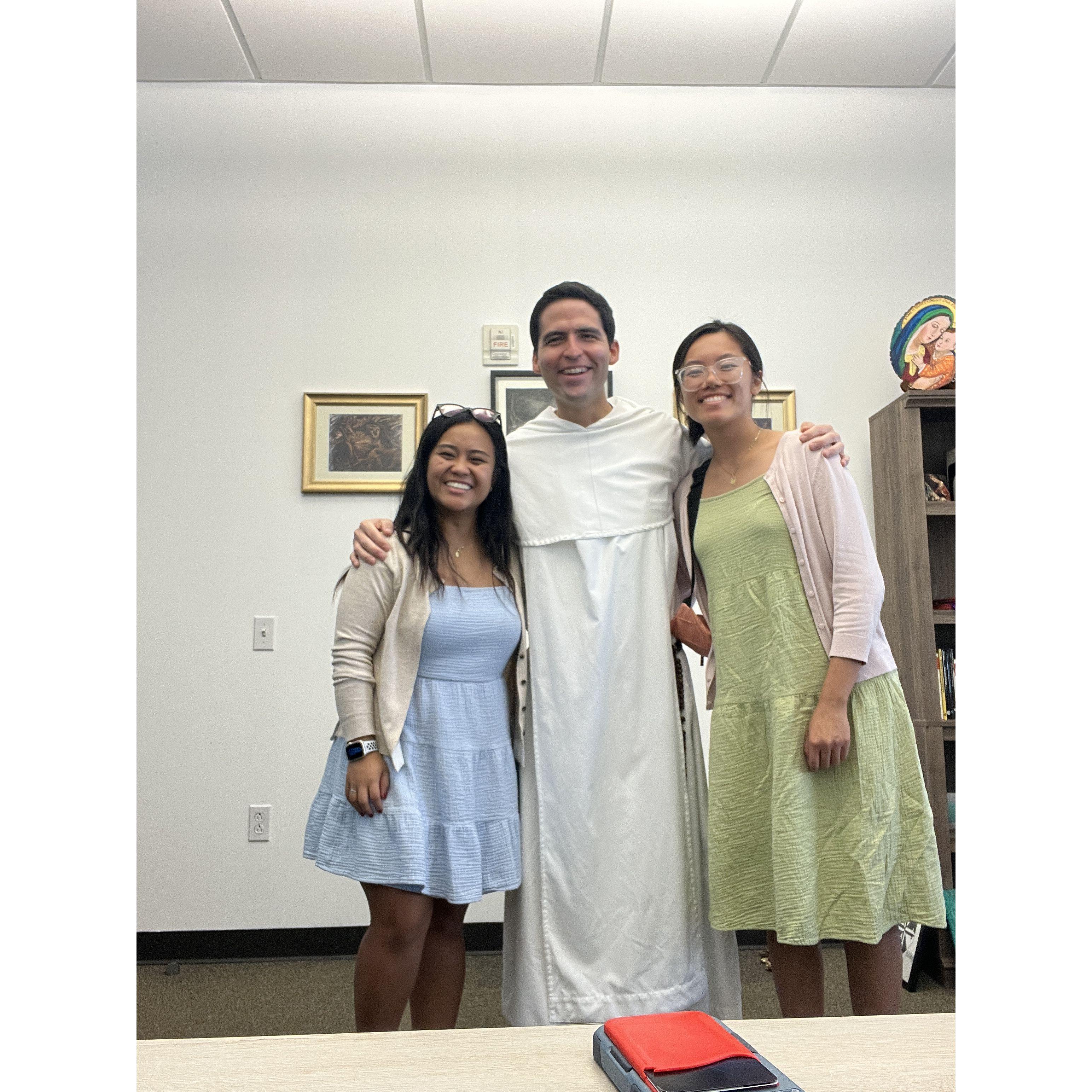 Therese asked Fr Thomas More to be the celebrant for us!