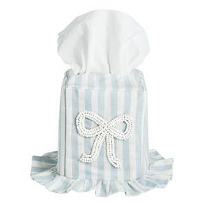 Stripe Bow Tissue Box Cover
