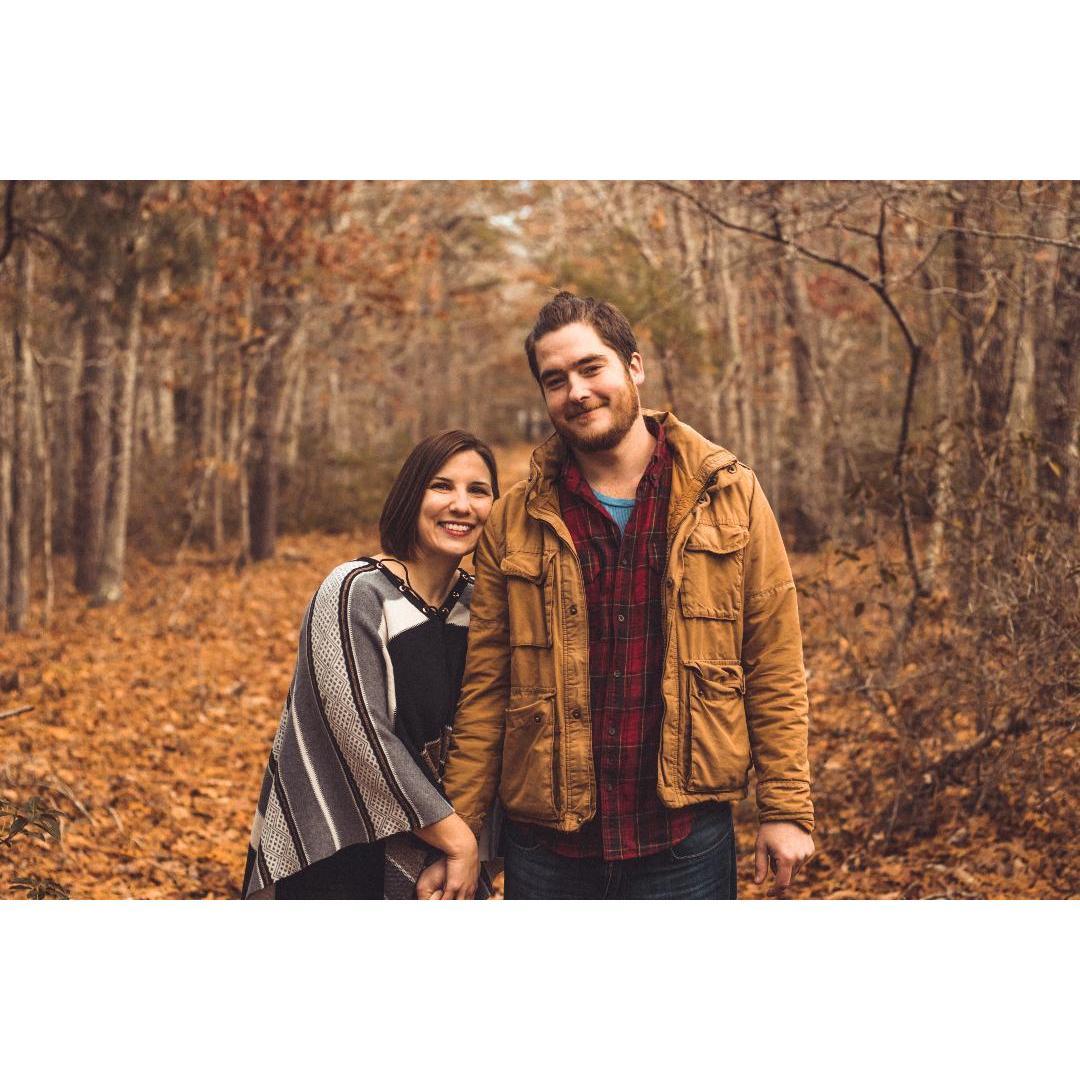 A shot from our engagement session taken in late fall of 2018.