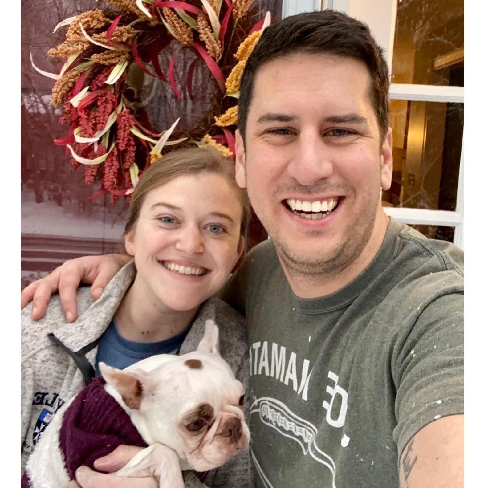 Outside our new home!