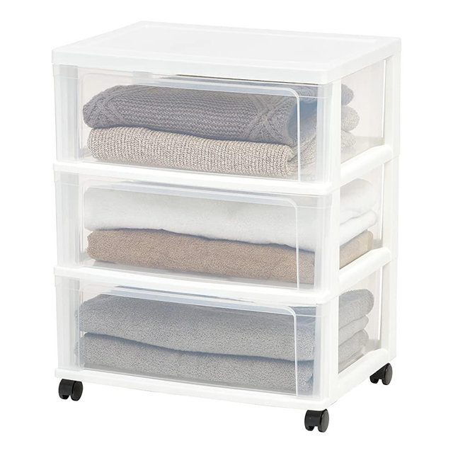 IRIS 3 Drawer Wide Chest, White