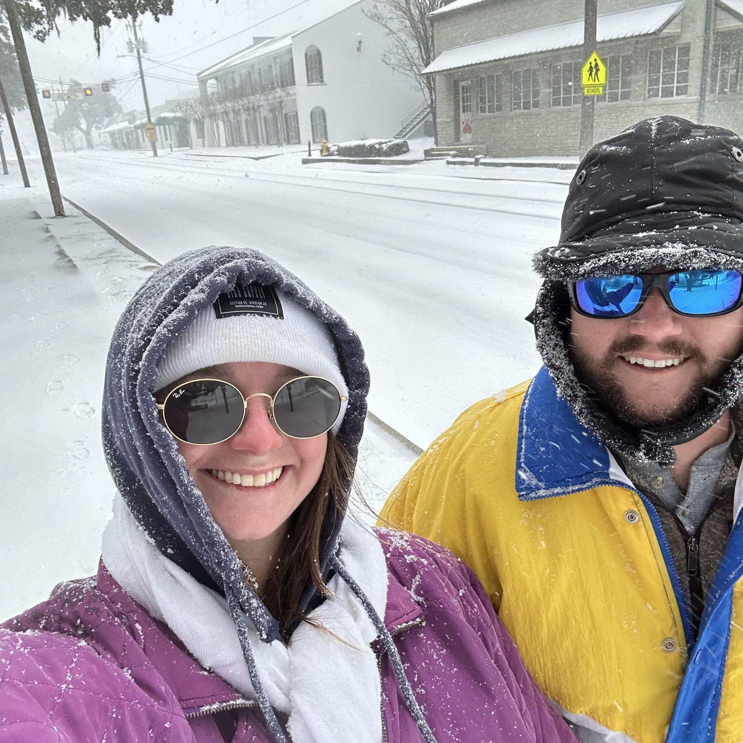 Survived the snow storm of 2025 together! Biloxi, MS