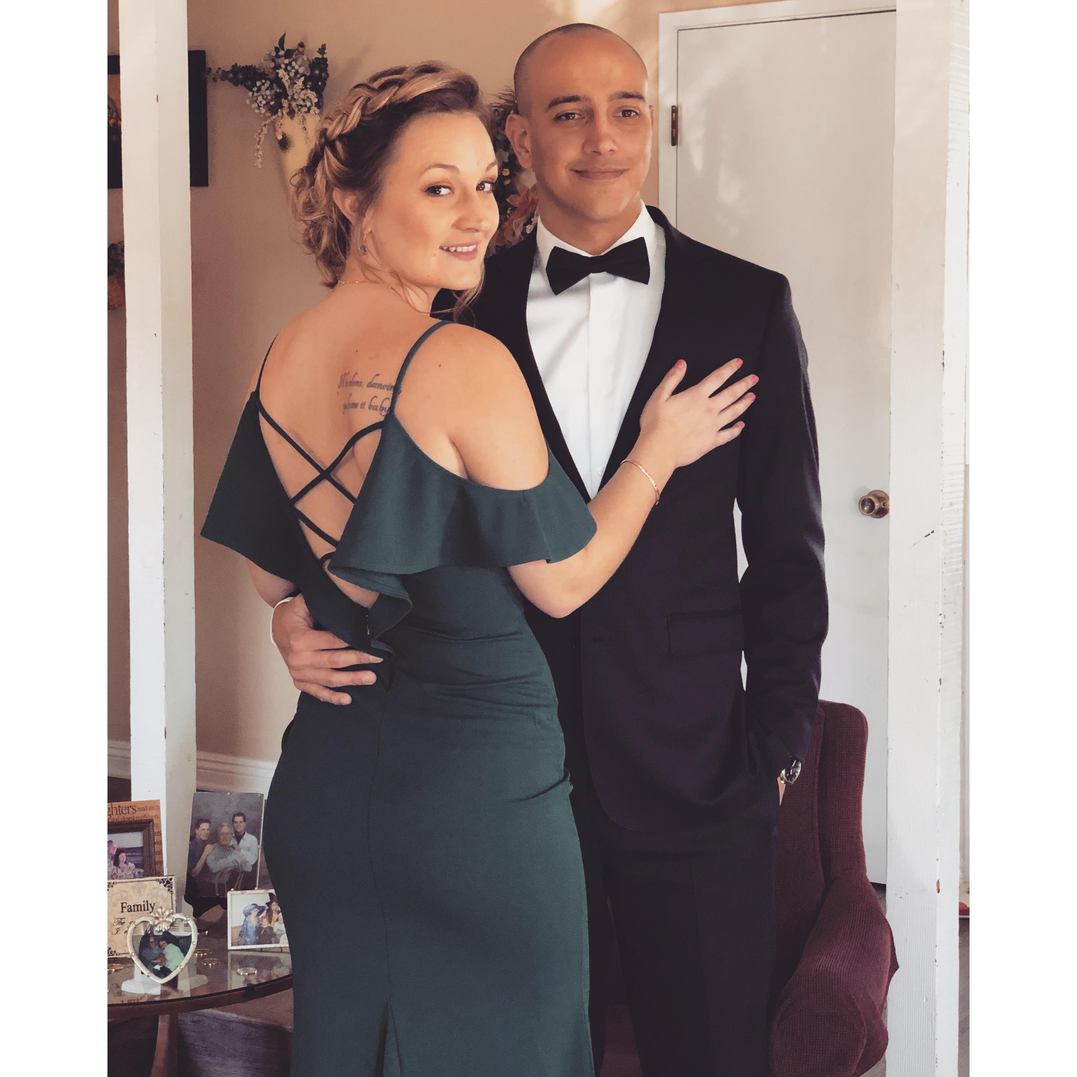 We've supported each other through Law school and Business school