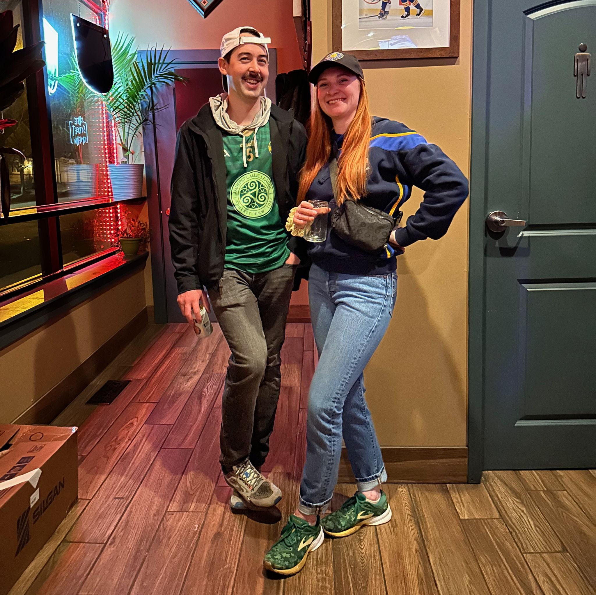 Decked in Buffalo Fenians gear