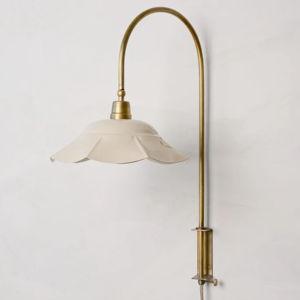 Mary Enamel Plug-in Sconce - Cream