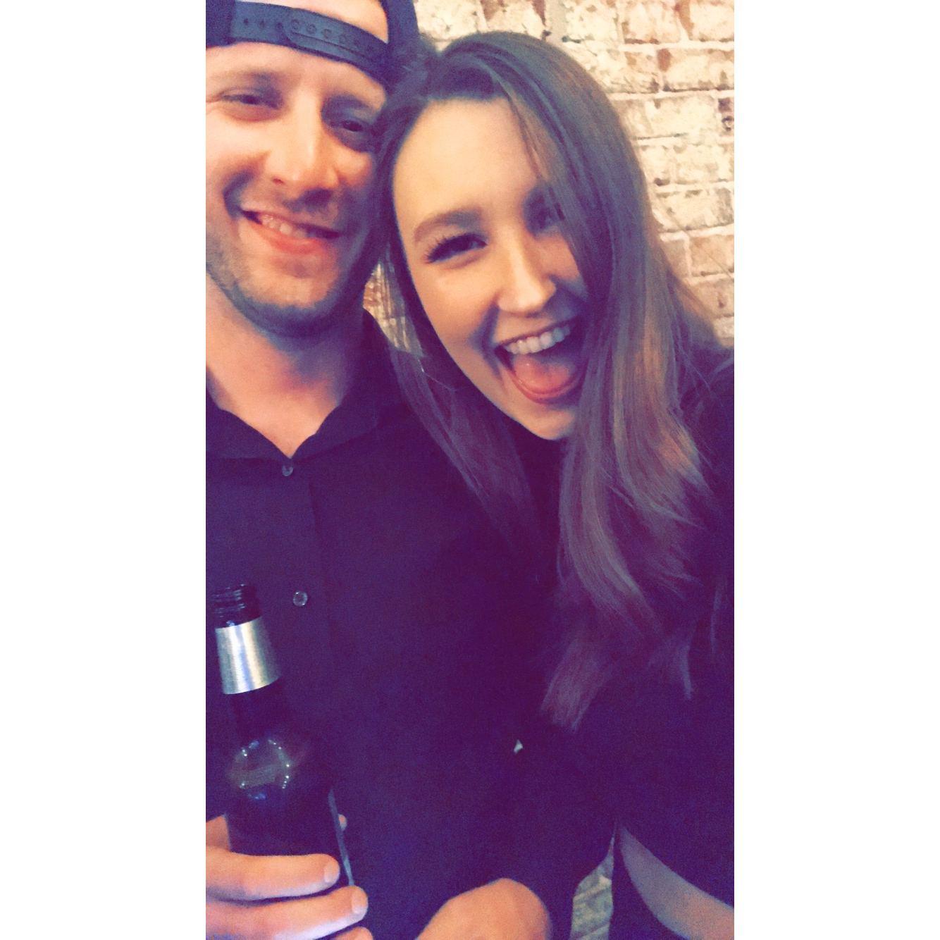 Our first photo together