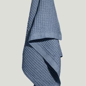 Onsen Supima Waffle Bath Towel -- Set of 2 in Denim