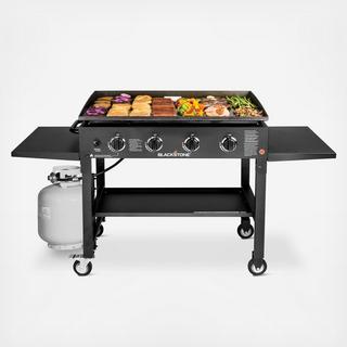 4-Burner Gas Griddle Cooking Station