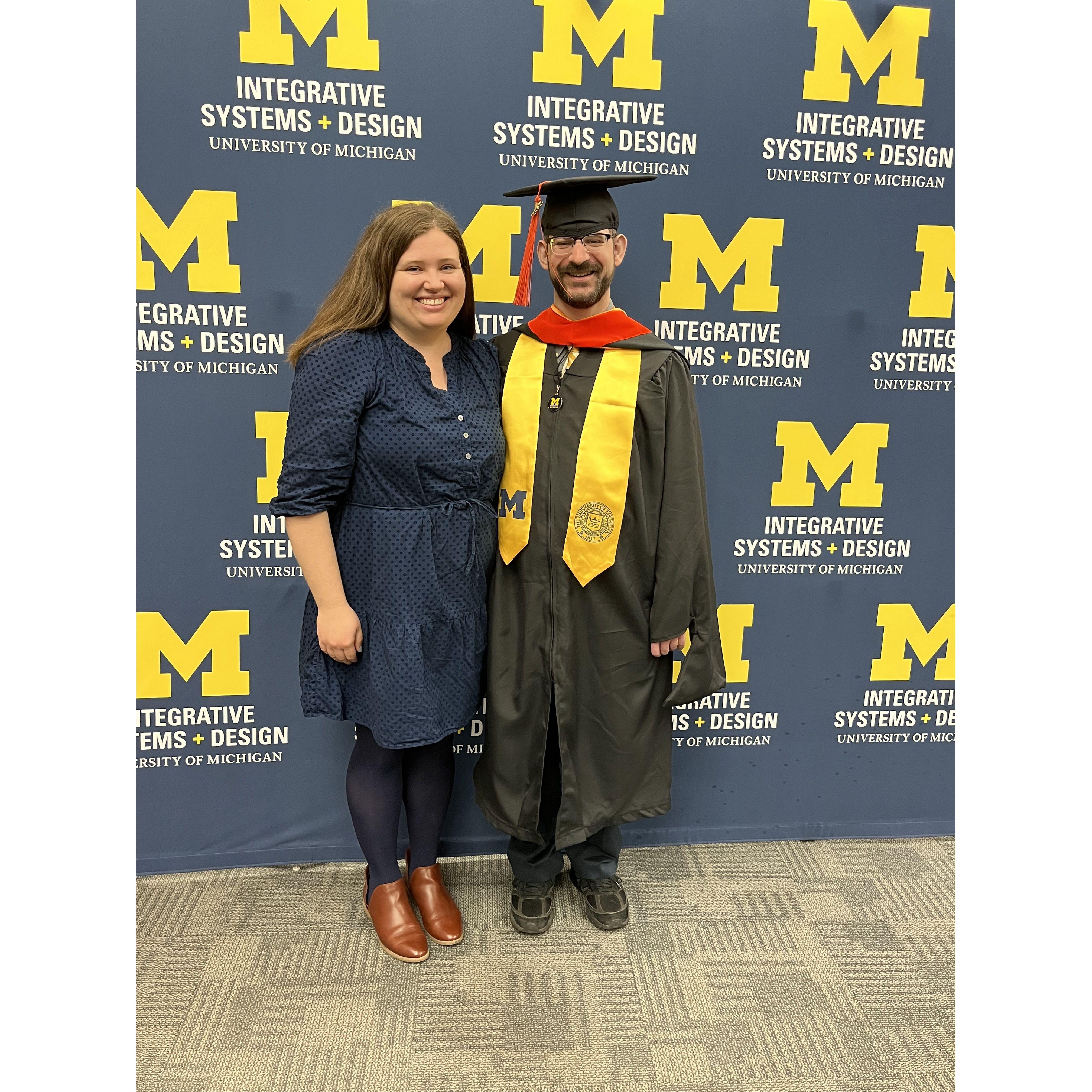 Matt's Graduation from the University of Michigan in April 2023.