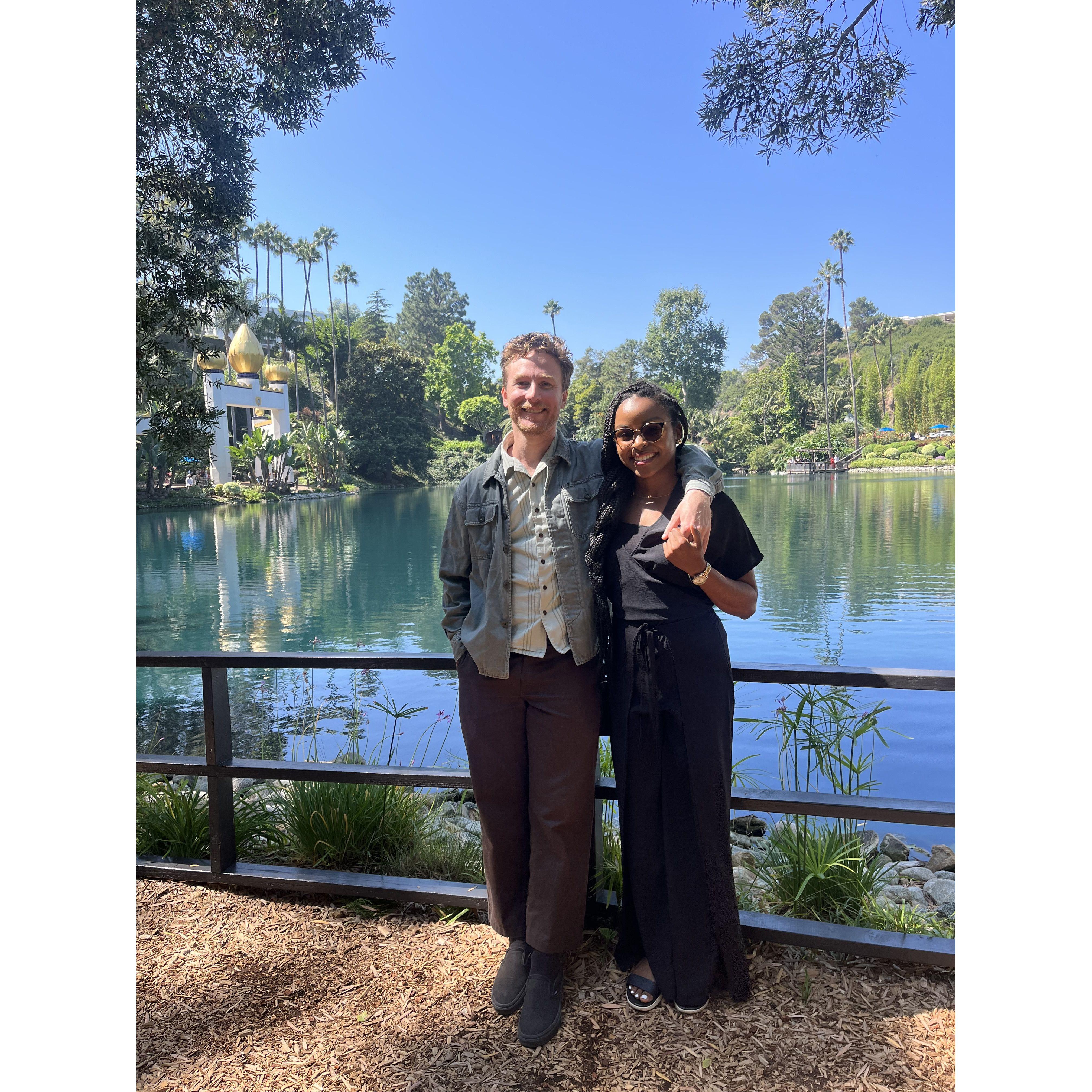 At Lake Shrine