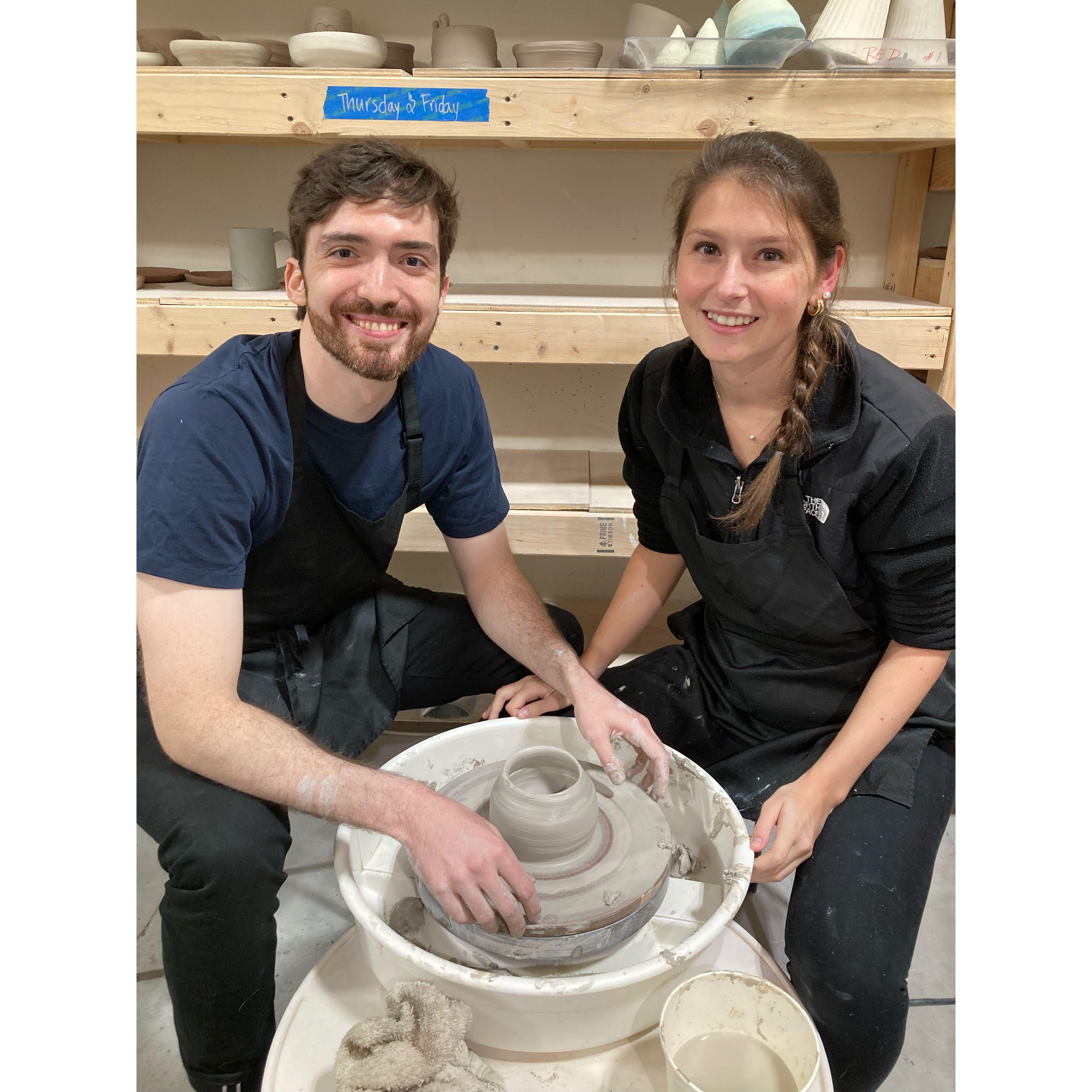 We had a lot of fun making some very mediocre pottery