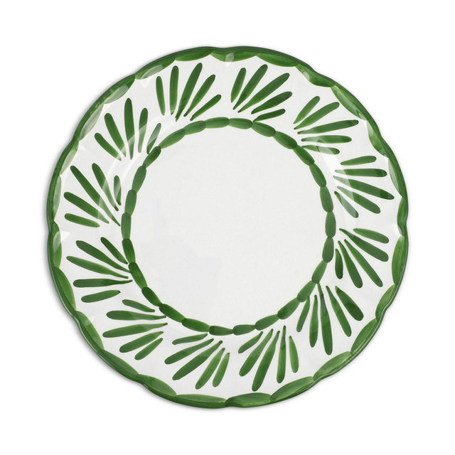 VIETRI Arezzo Green Dinner Plate