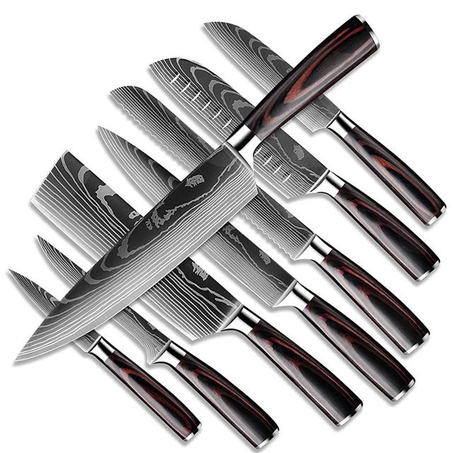 Kitchen Chef Knife Sets, 3.5-8 Inch Set Boxed Knives Stainless Steel Ultra  Sharp Japanese Knives, 5 Pieces Knife Sets for Professional Chefs 