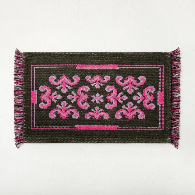 Giglio Fringe Bath Rug Berry Purple - Opalhouse™ designed with Jungalow™