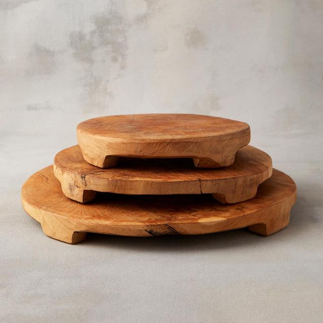 Footed Teak Serving Board