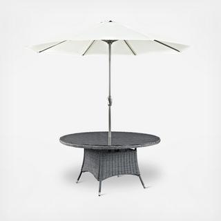 Small Summon Round Outdoor Dining Table