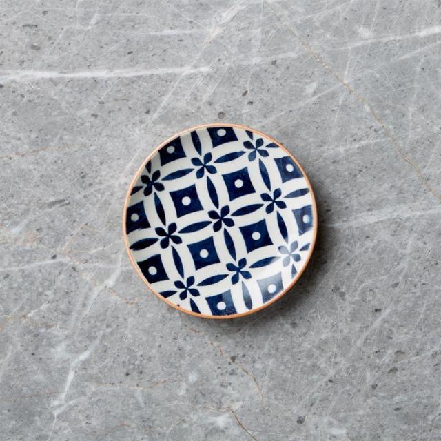 Yuki Blue and White Small Sauce Dish 4"