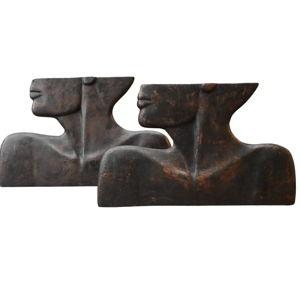 Pair Of Modernist Sculptures
