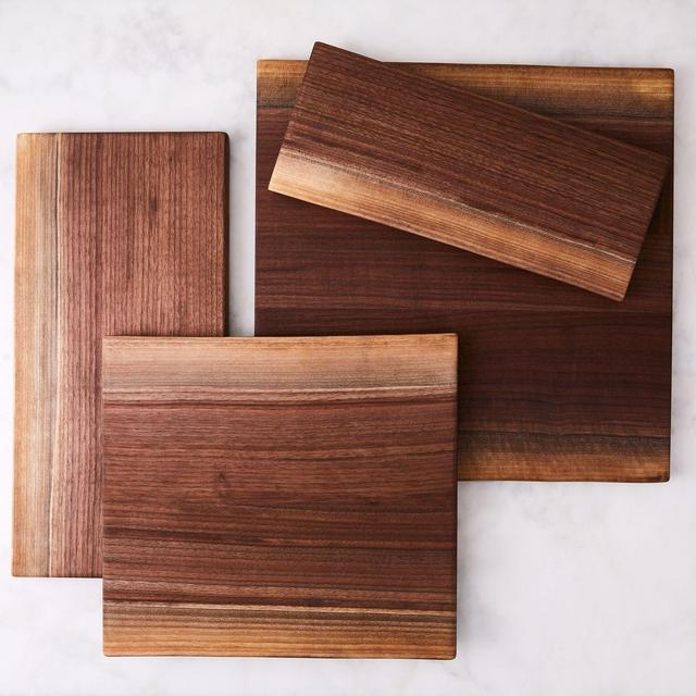 Large Double Edge Handcrafted Walnut Live Edge Cutting Board by Andrew Pearce Bowls