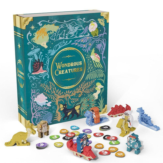 Wondrous Creatures Board Game – Worker-Placement & Tableau Building Strategy Game for 1-4 Players, Ages 14+ | 40-80 Min Playtime | Build Creature Combos & Experience a Magical World