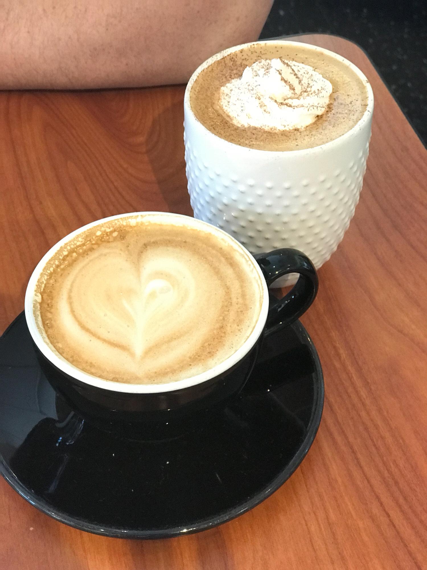 Coffee at Margarita's favorite coffee shop.