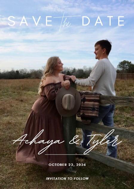 The Wedding Website of Achaya Miller and Tyler Bergeron