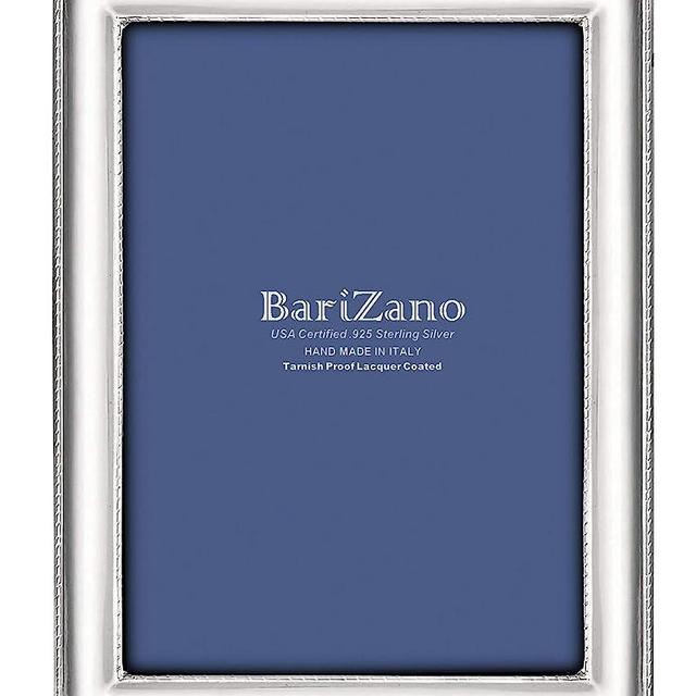 BARIZANO Tarnish Proof 925 Sterling 5x7 Picture Frame, Silver