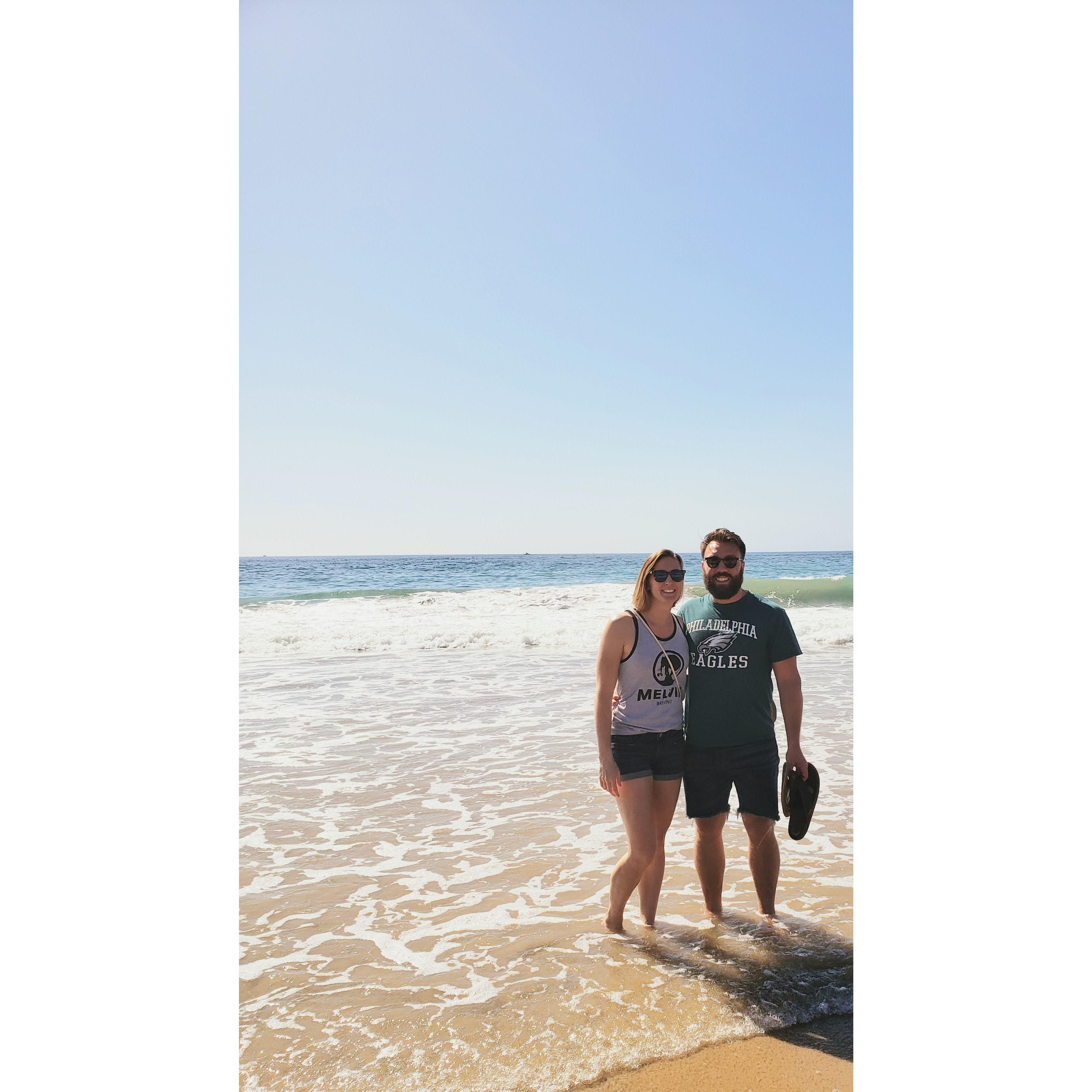 Adam's first time in the Pacific!