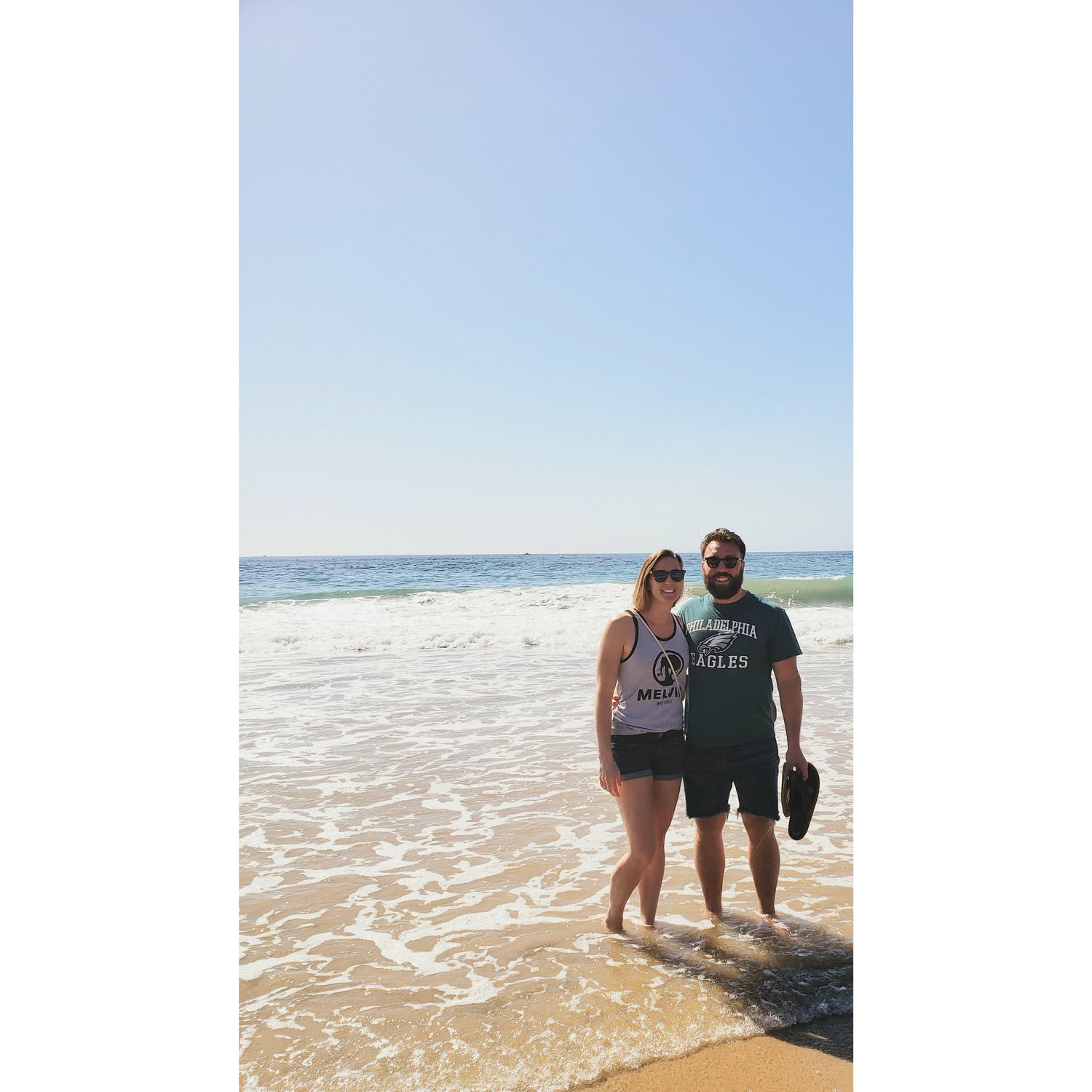 Adam's first time in the Pacific!