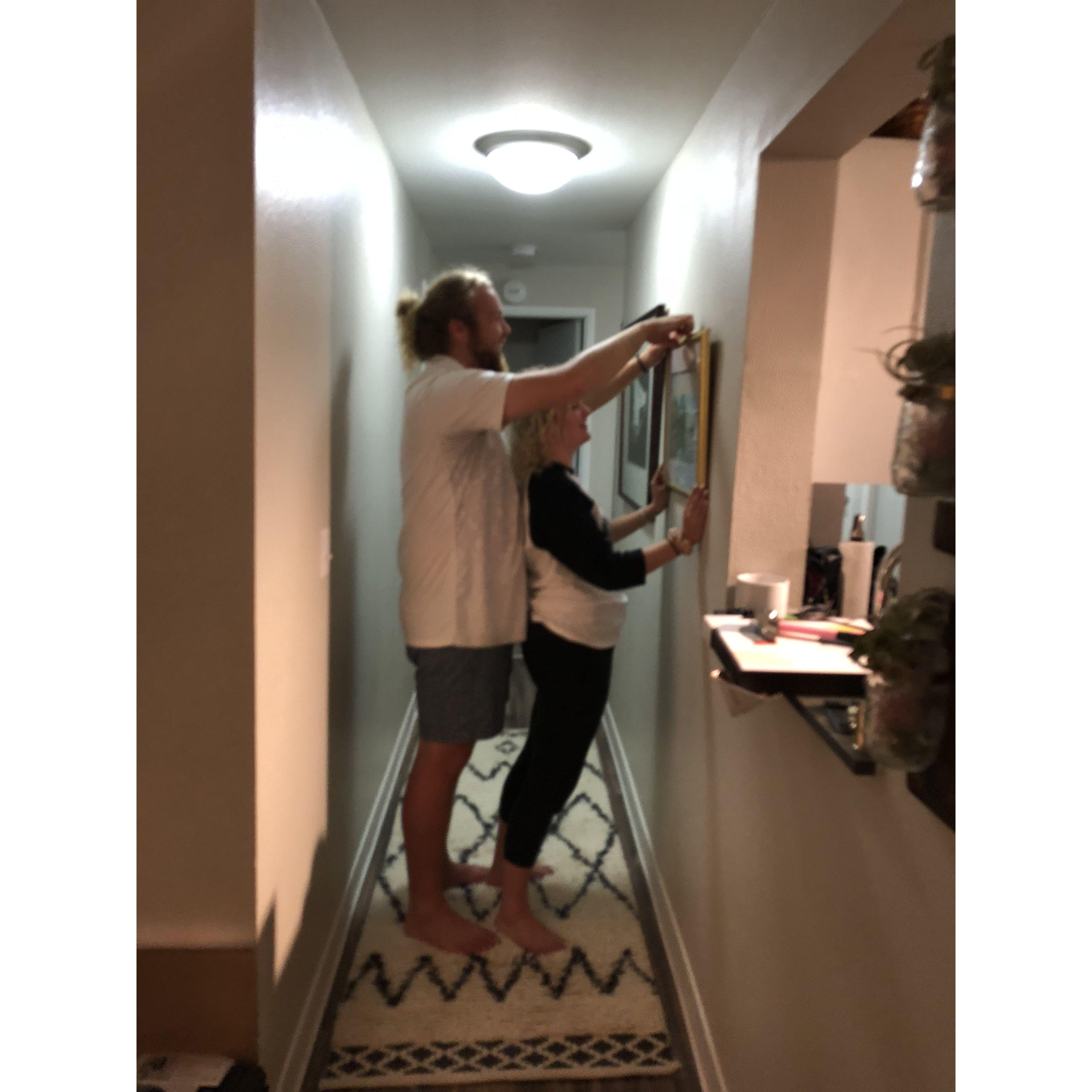 Setting up our first apartment together