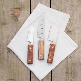 Rustic Farmhouse Assorted Cheese Knives, Set of 3