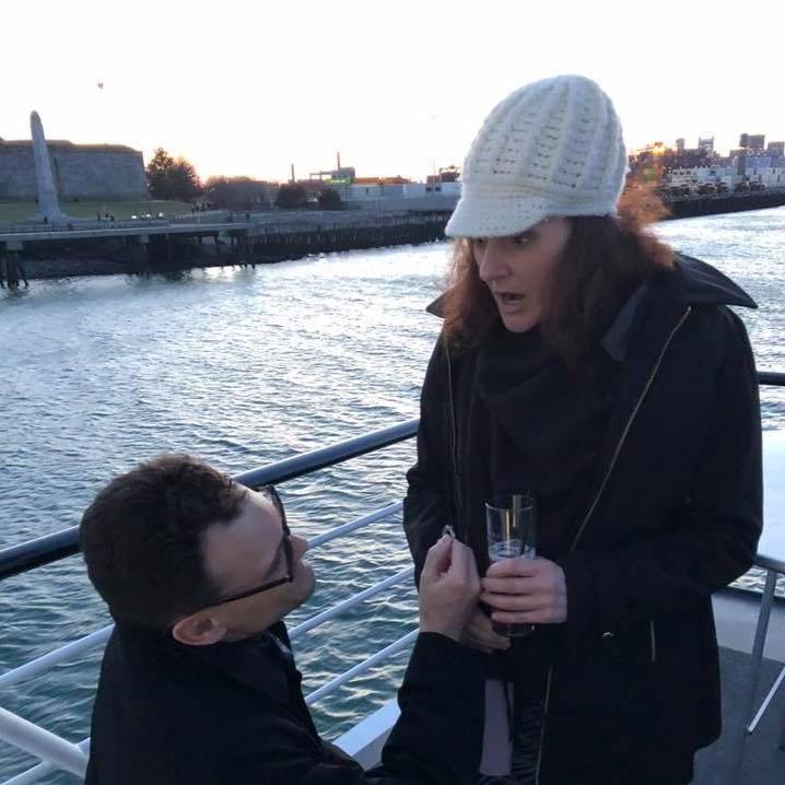 We're on a boat!
