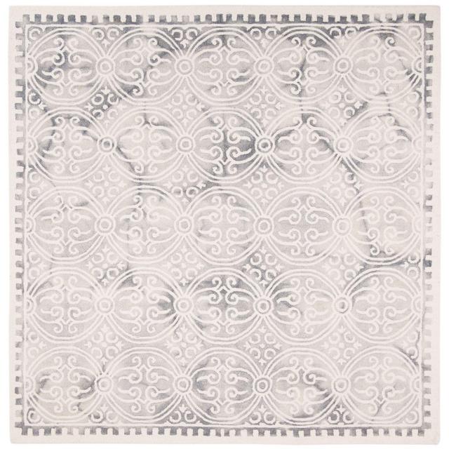 Edmeston Hand-Tufted Wool Sliver/Ivory Area Rug