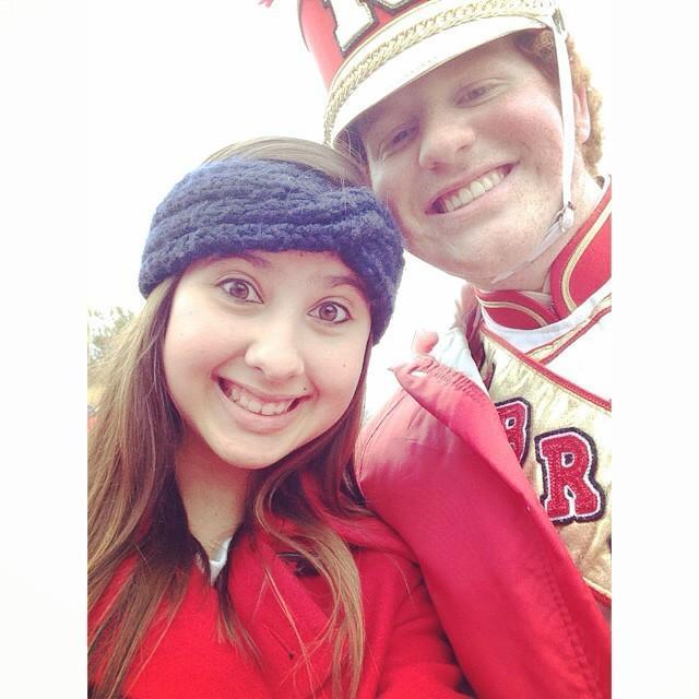 Watching Connor perform in the Cornhusker Marching Band!