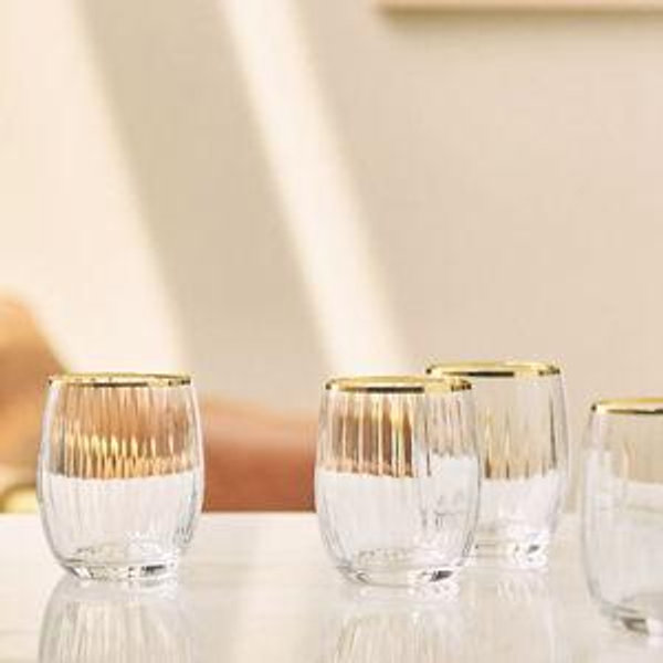 Waterfall Stemless Glasses - Set of 4
