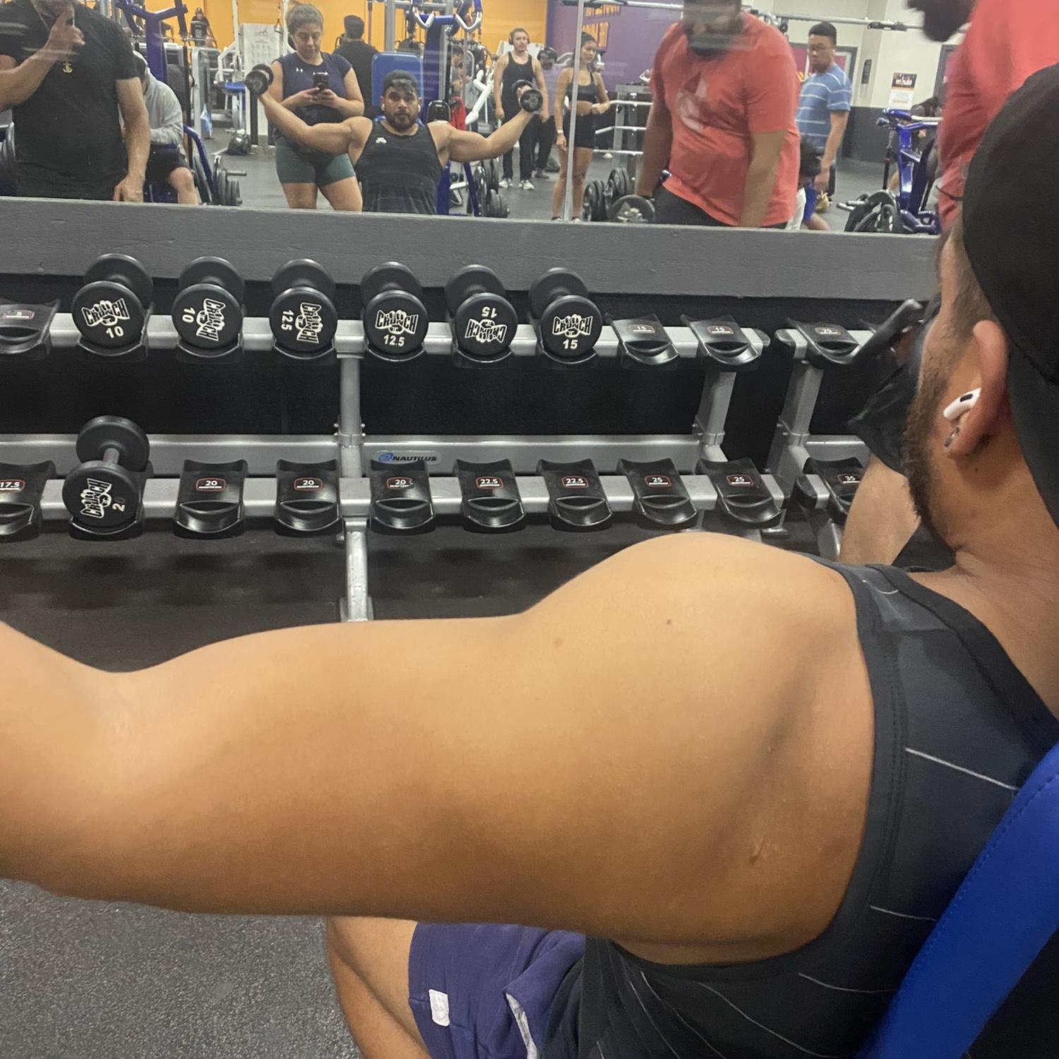 Our love story started when we were each other’s gym crush. Shoutout to Crunch for being the place our paths crossed.