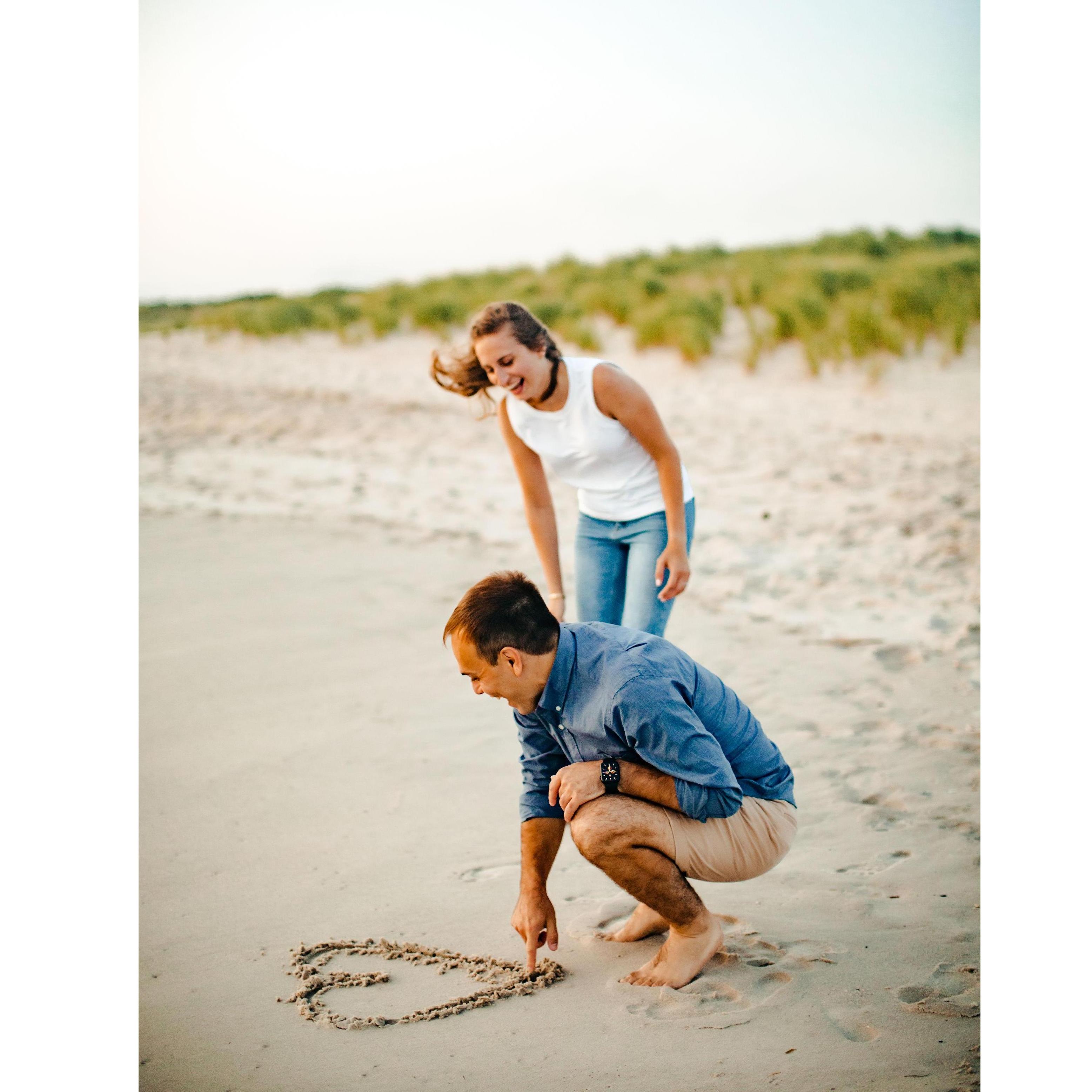 Ending our engagement shoot on an artistic note
