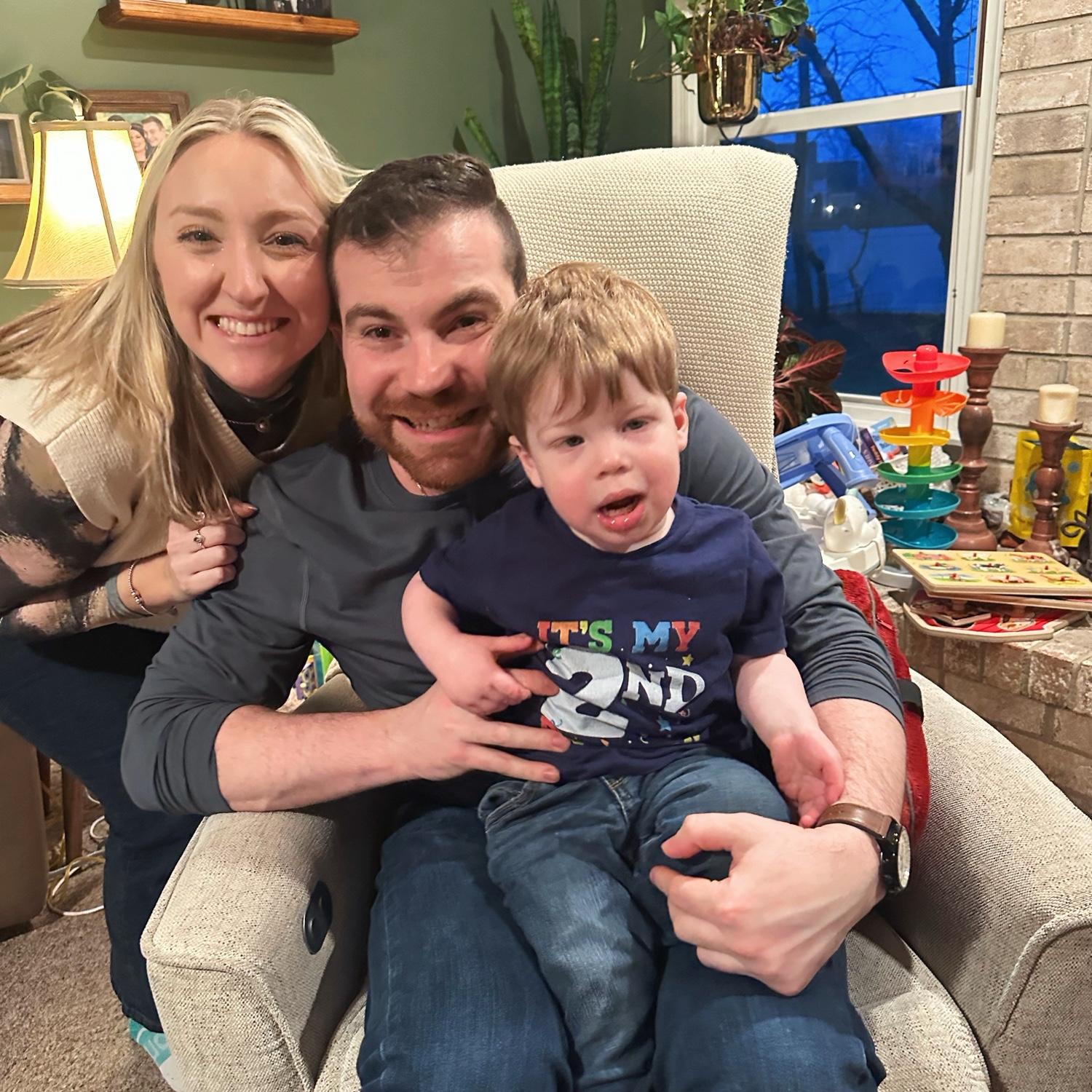 Celebrating Jaxon's second birthday