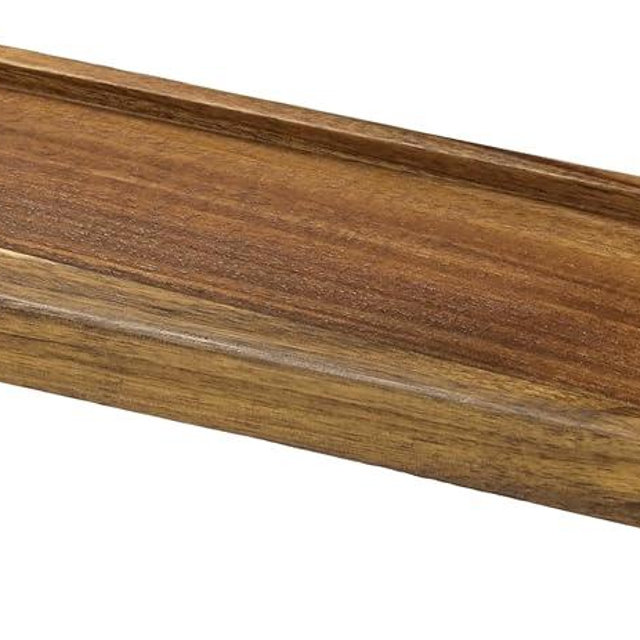 Janxin Bathroom Tray for Counter,Vanity Tray,Soap Dispenser Tray for Kitchen Sink, Kitchen and Home Decor (Acacia)