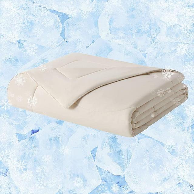 REST Evercool™ Cooling Blanket, Cooling Comforter for Hot Sleepers, Night Sweats, Menopause Hot Flash. Buttery Soft, Nontoxic, Hypoallergenic, Machine Washable, All Season Duvet, Ivory King 106"x90"