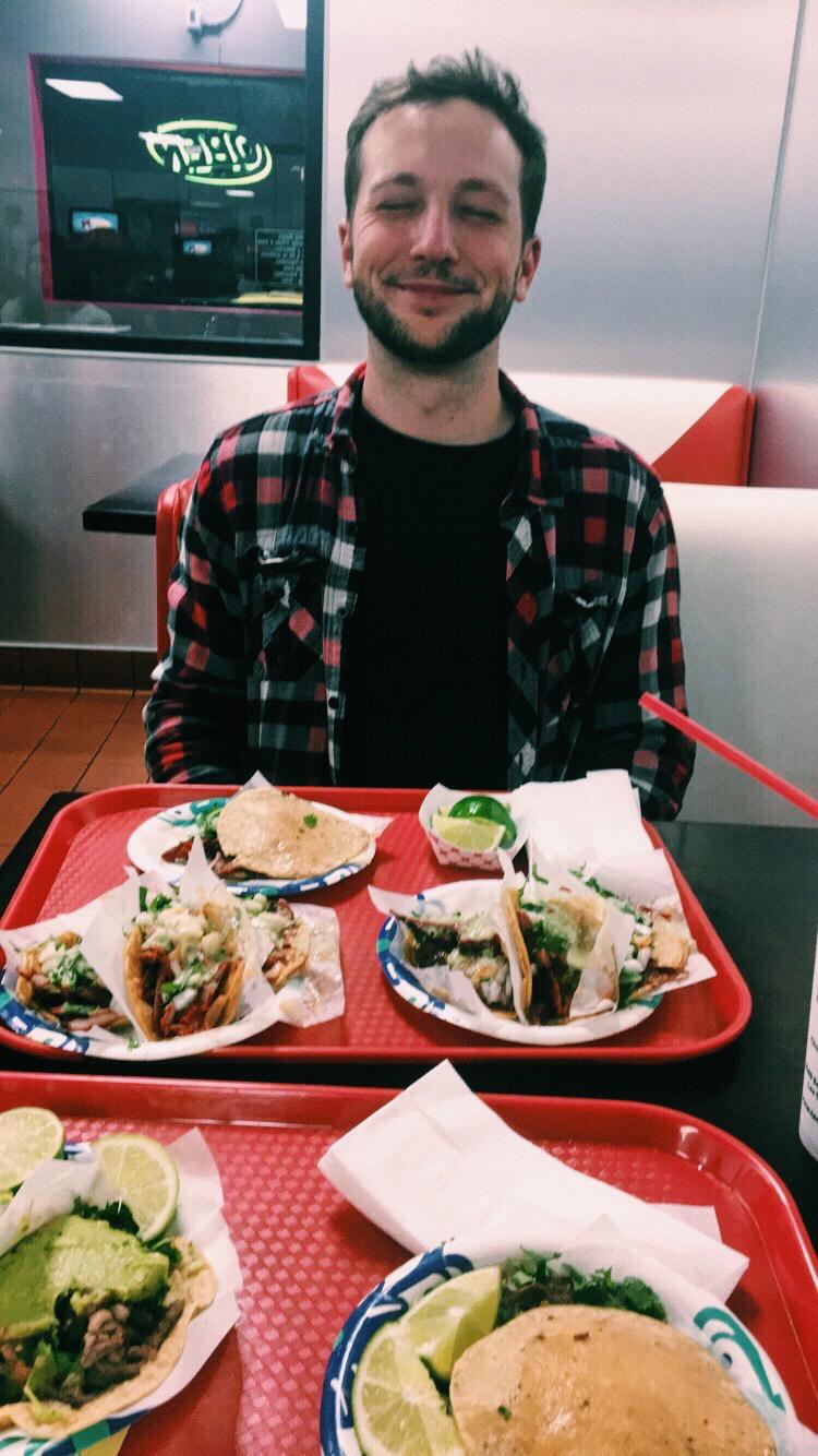 Tacos El Gordo! Our favorite taco place