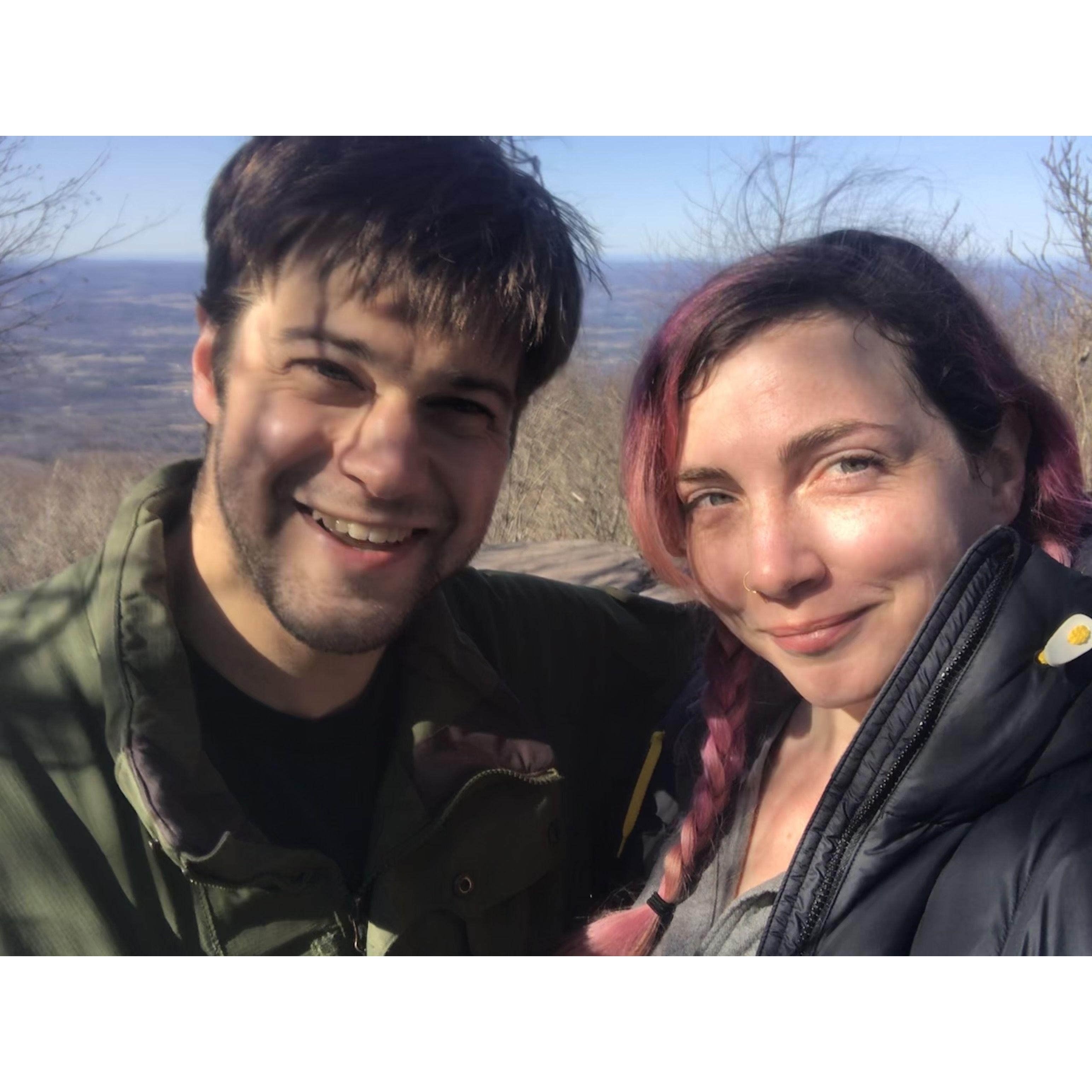 Hiking (and going unintentionally off course while hiking) is one of our favorite pass times. This one in the Catskills we successfully stayed on the trail.