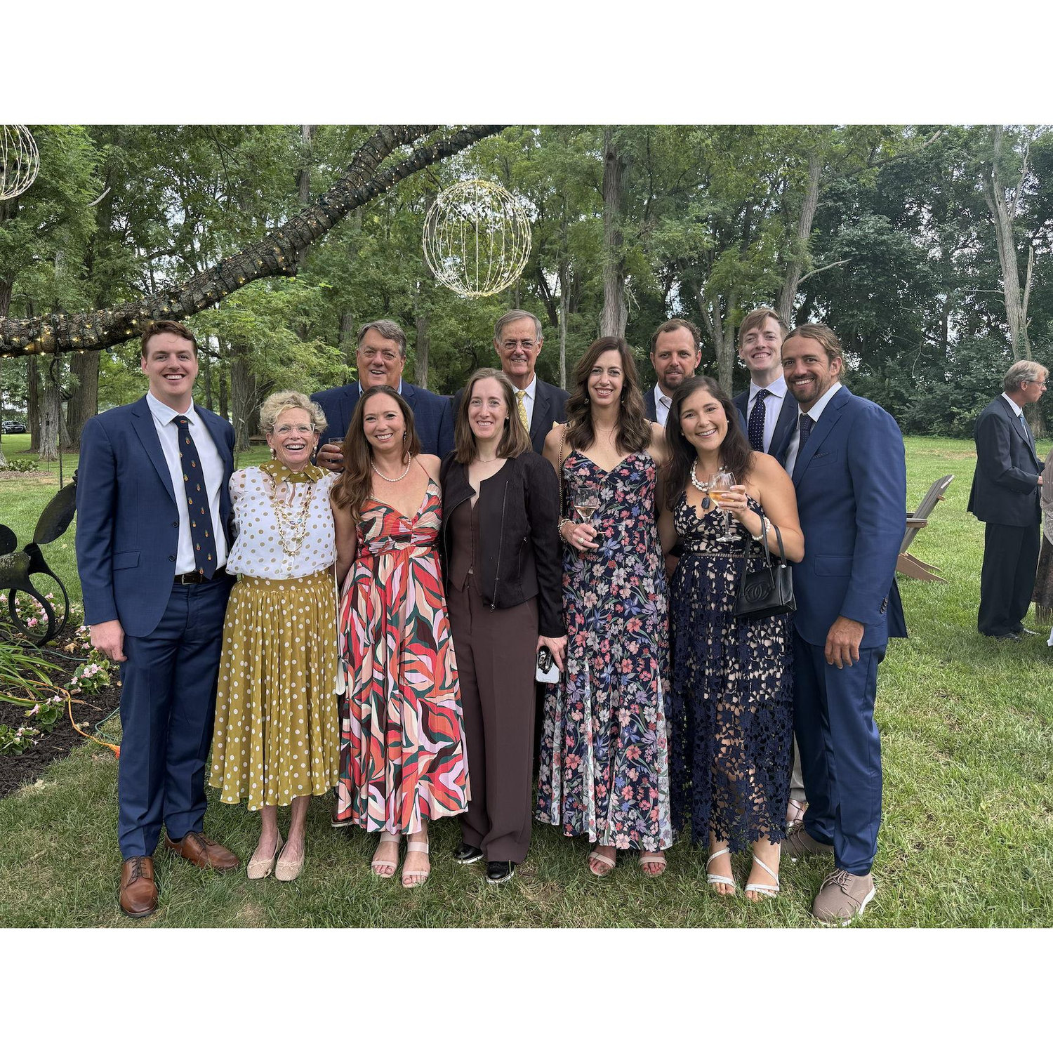 Our family celebrating Colleen and Tom's wedding in Ohio